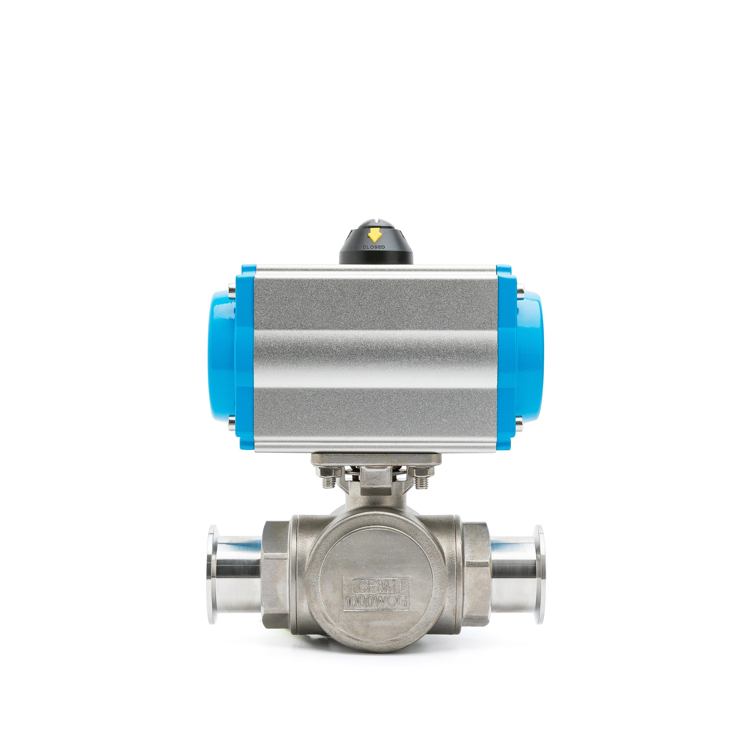 Sanitary Pneumatic 3-Way Vacuum Ball Valve - Image 3