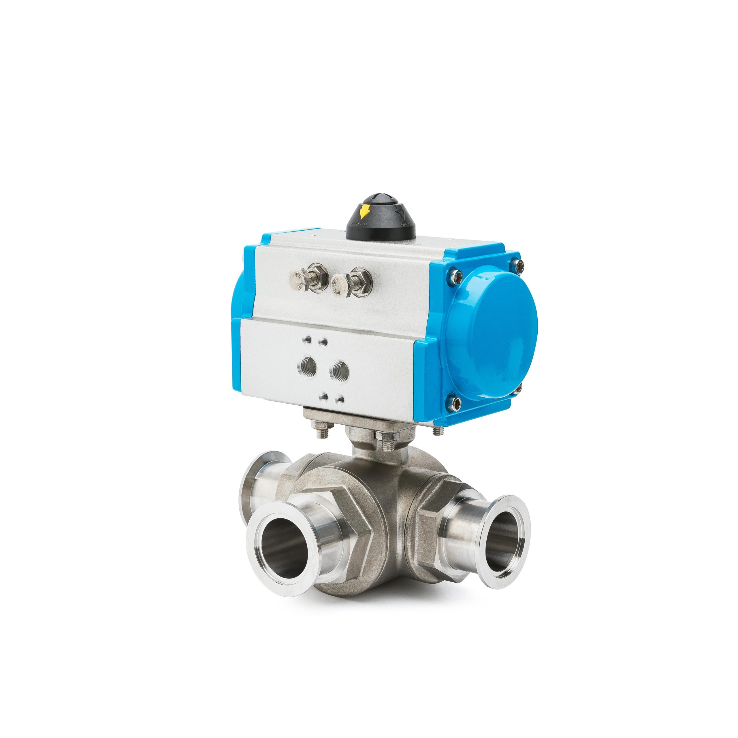 Sanitary Pneumatic 3-Way Vacuum Ball Valve - Image 2