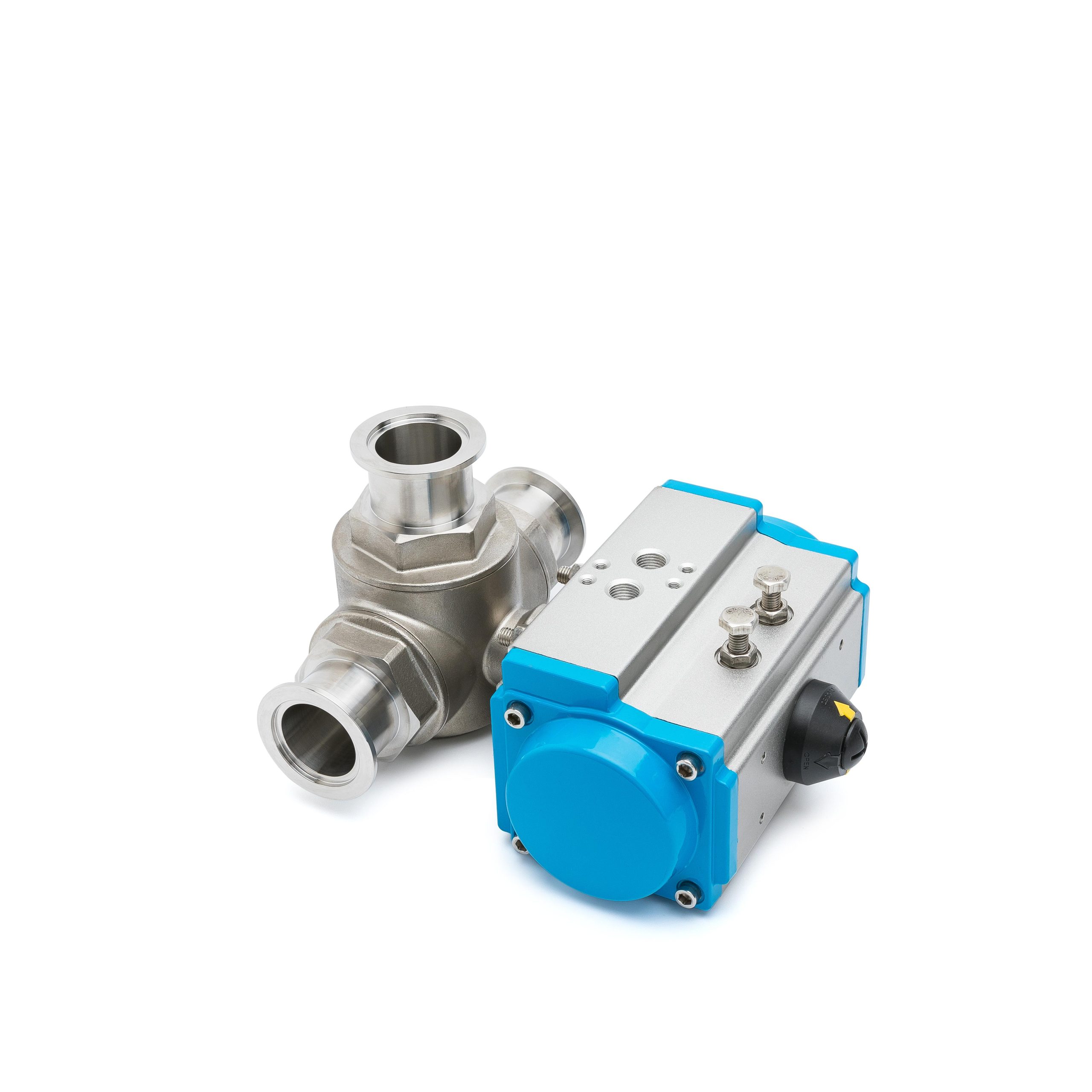 Sanitary Pneumatic 3-Way Vacuum Ball Valve - Image 5