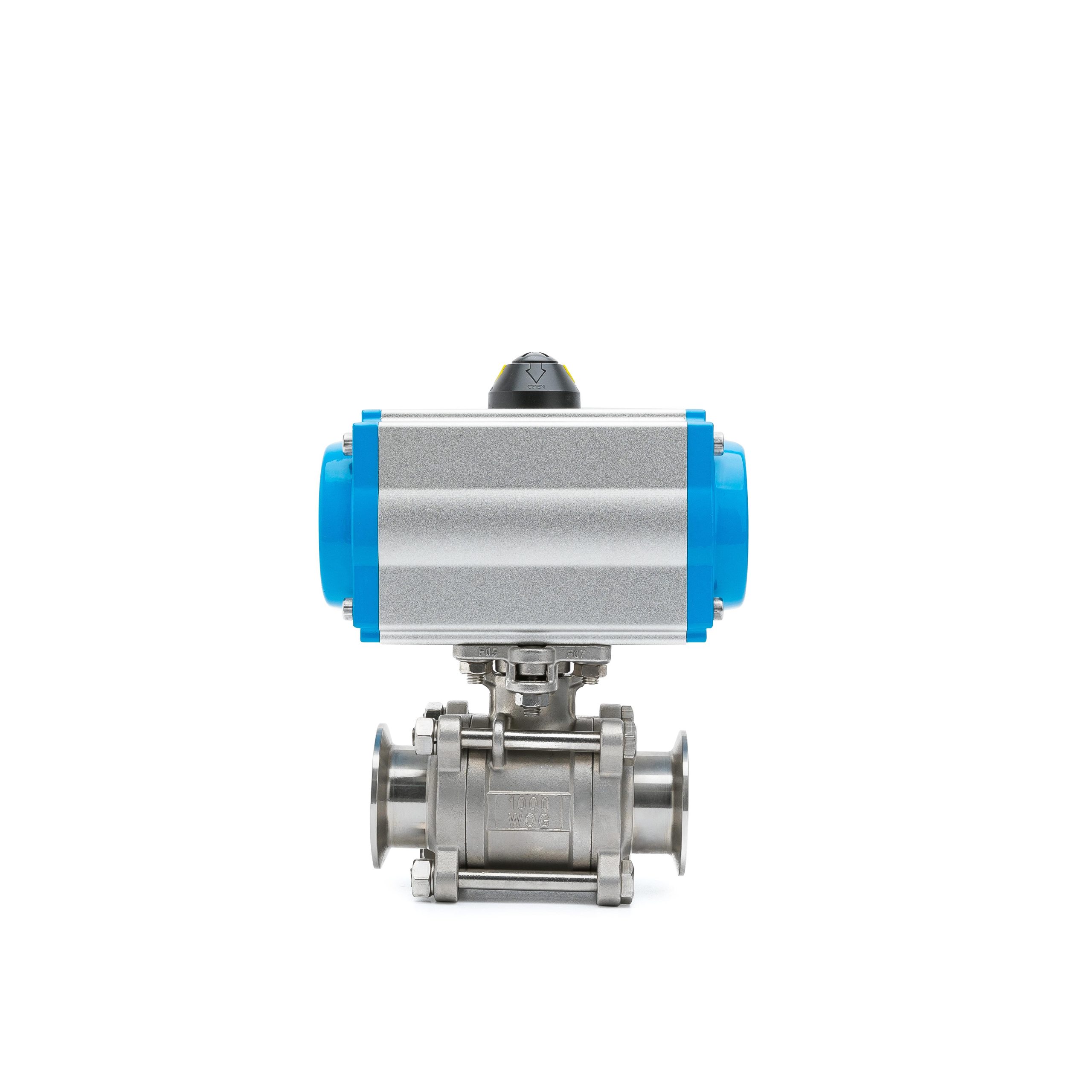 Sanitary Pneumatic 3-Piece Tri-Clamp Ball Valve - Image 5