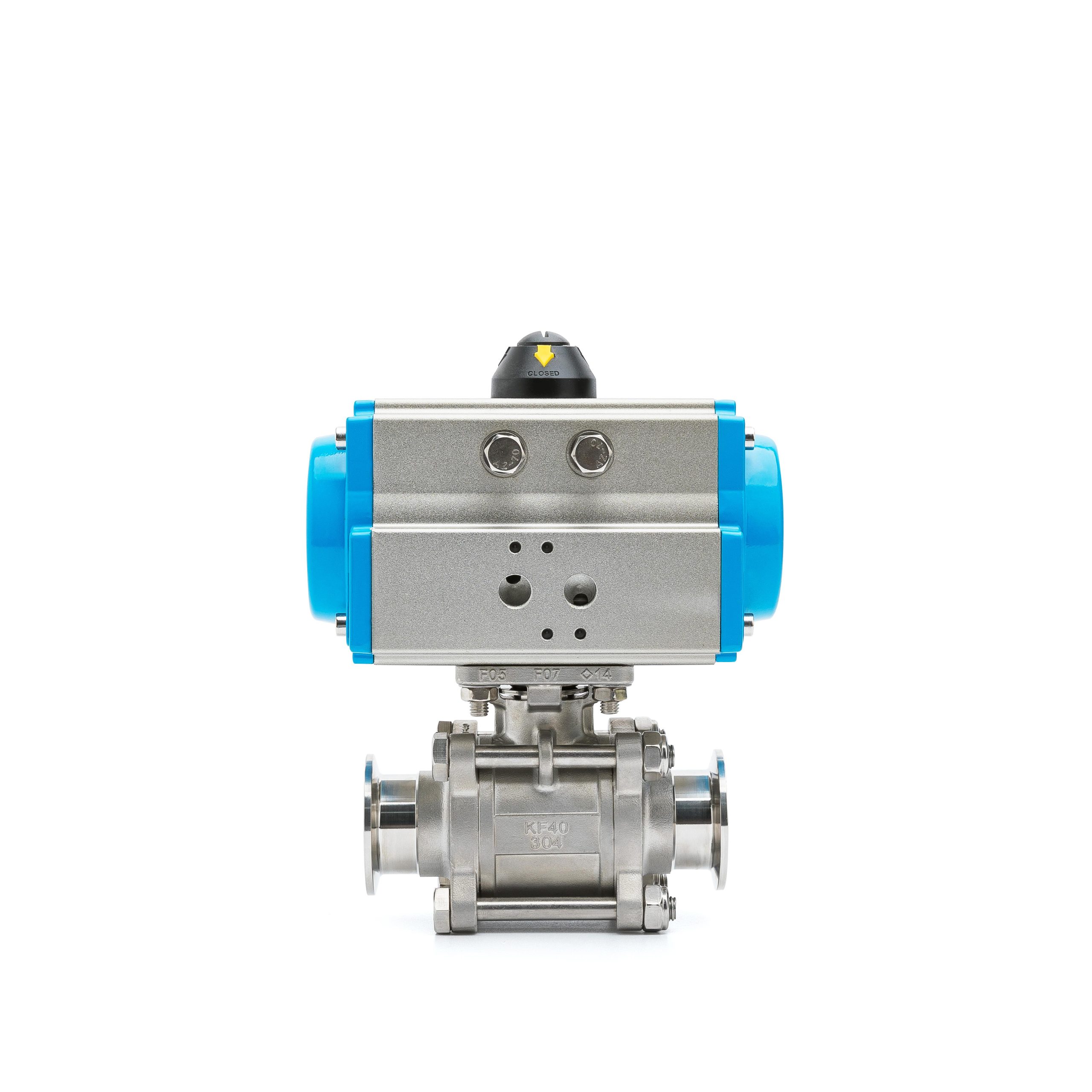 Sanitary Pneumatic 3-Piece Vacuum Ball Valve - Image 3