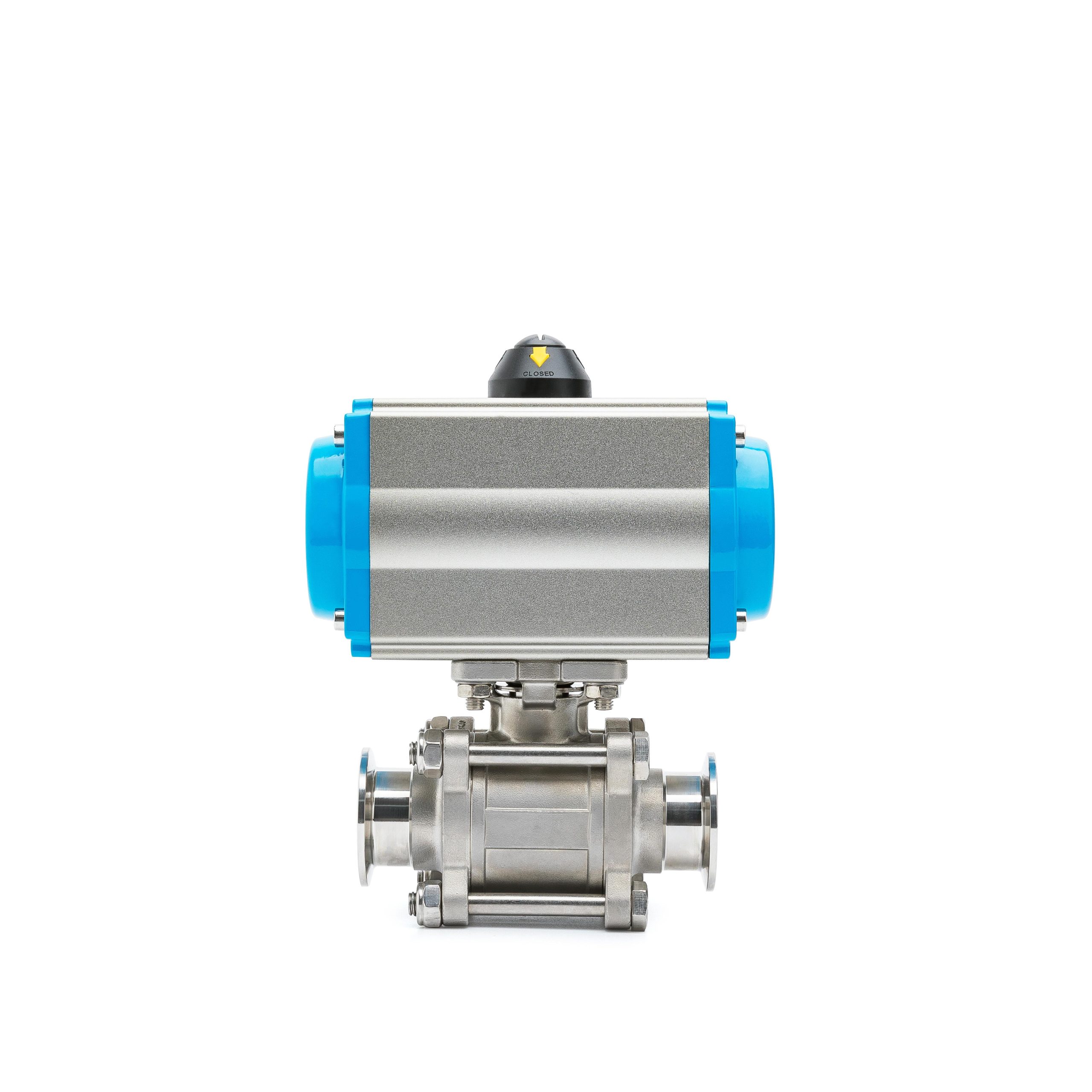 Sanitary Pneumatic 3-Piece Vacuum Ball Valve - Image 4