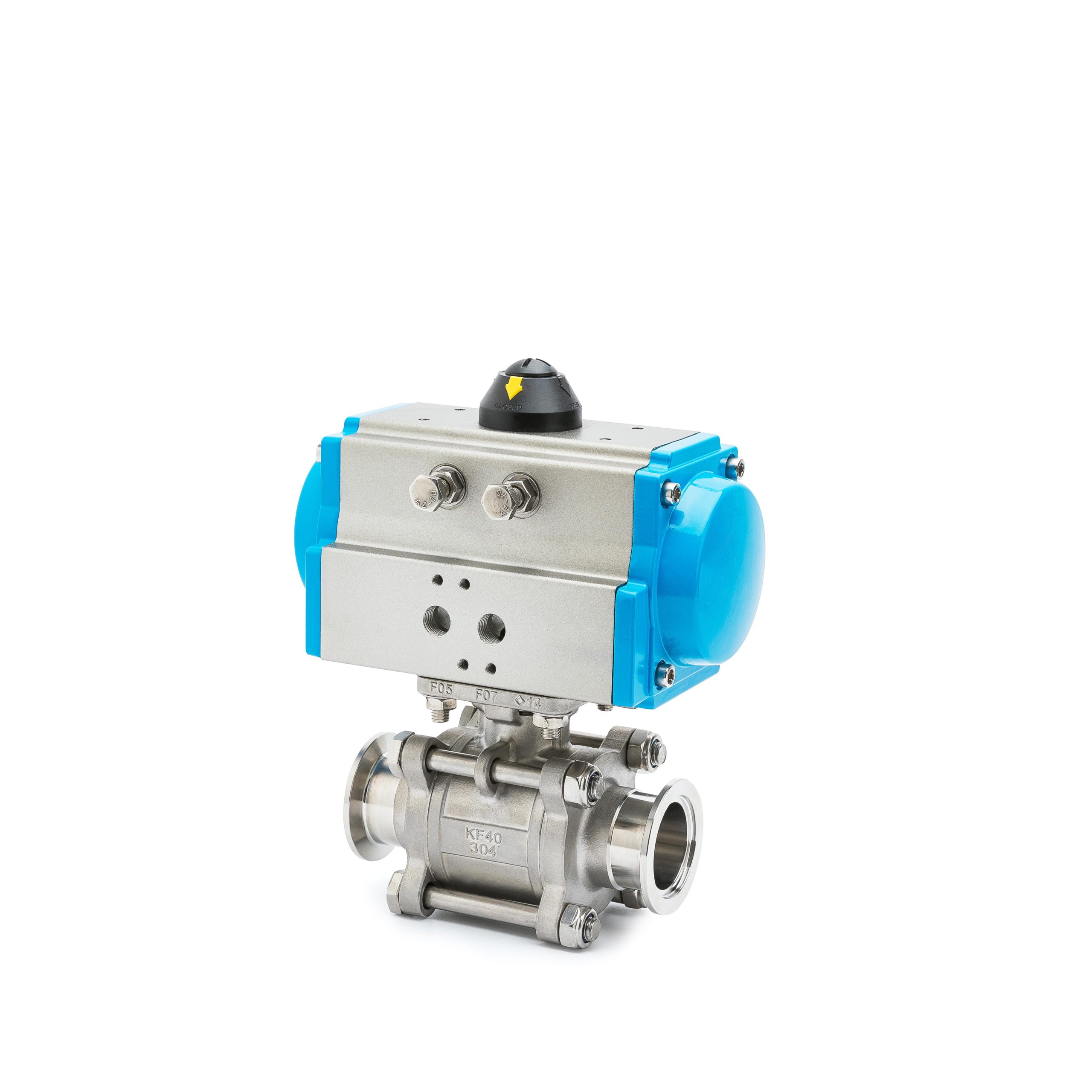 Sanitary Pneumatic 3-Piece Vacuum Ball Valve - Image 2