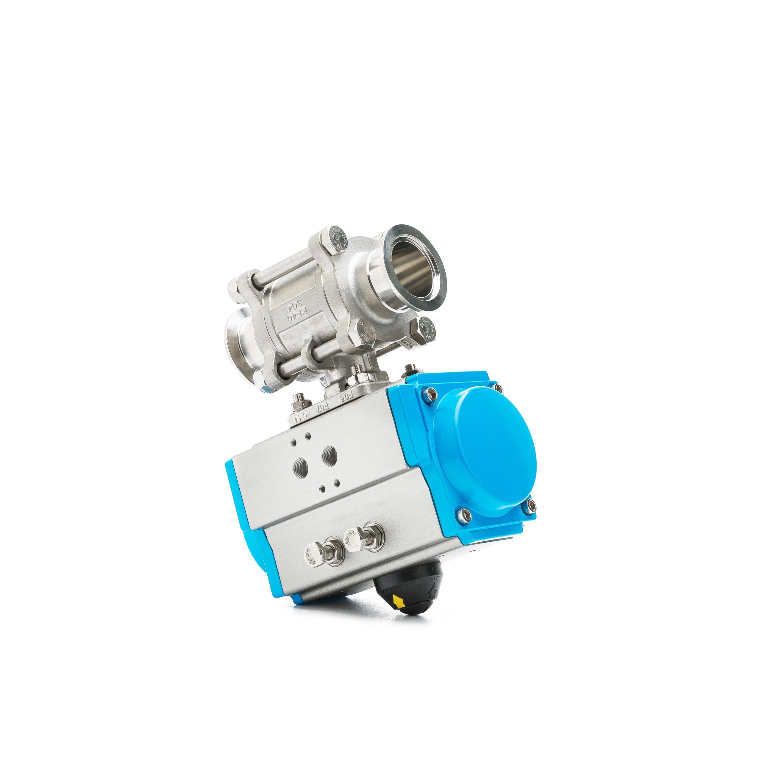 Sanitary Pneumatic 3-Piece Vacuum Ball Valve - Image 6