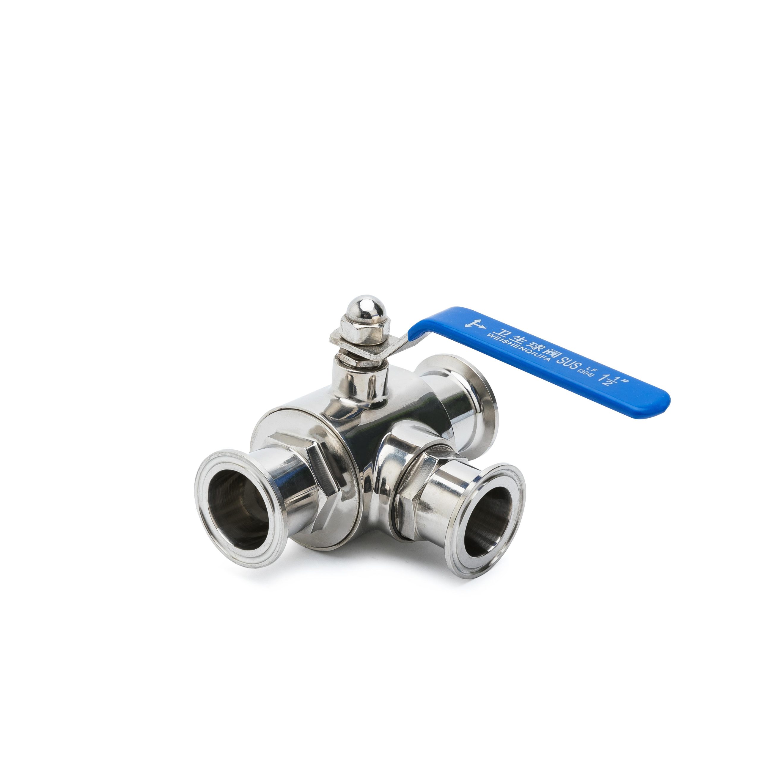 Sanitary 3-Way Quick-Install Ball Valve - Image 2
